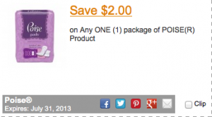 CommonKindness $2 Poise Product Coupon