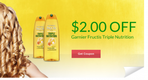 Get your coupon for $2.00 off Garnier Fructis Triple Nutrition