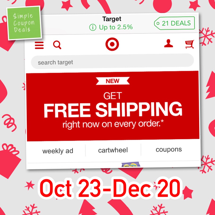 Free Shipping Target Com Oct 23 Dec 20 No Minimum Purchase