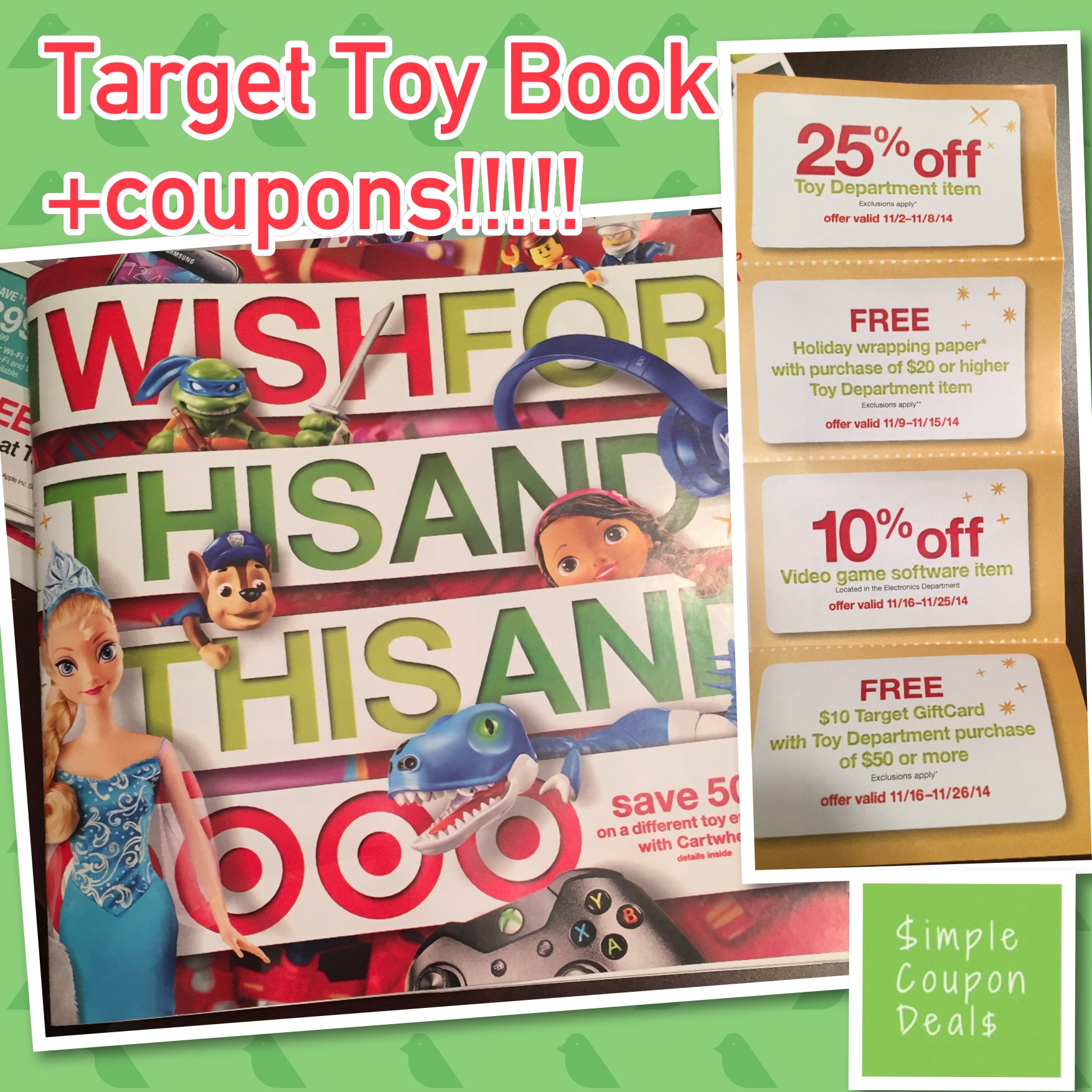 Target Toy Book & Coupons in today's paper!!! Simple Coupon Deals