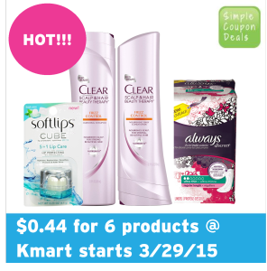 6 products at kmart