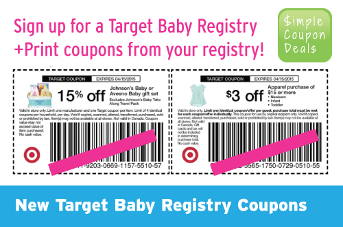 target baby registry discount