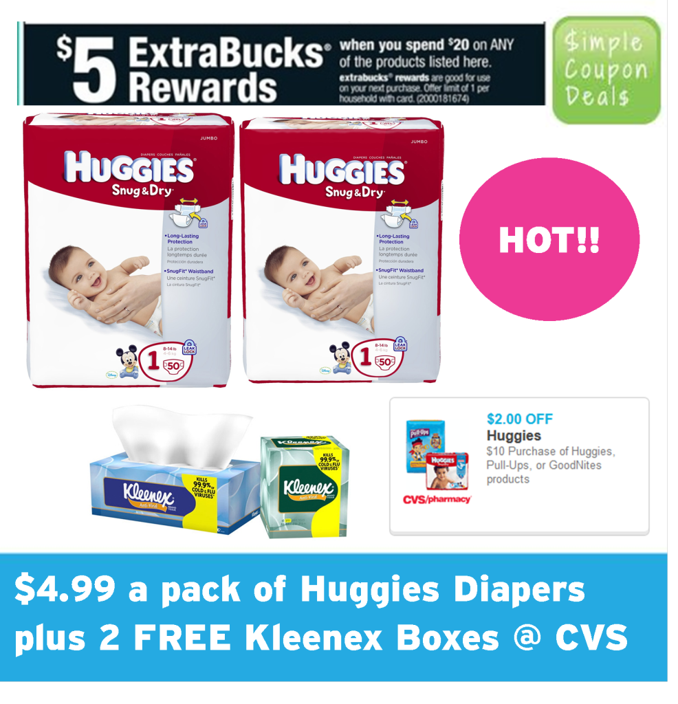 Huggies and kleenex cvs