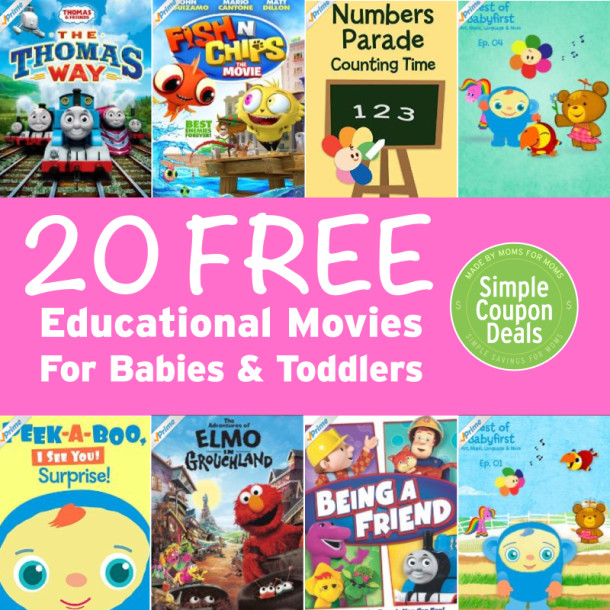 20 Free & Educational Movies For Babies & Toddlers - Simple Coupon Deals