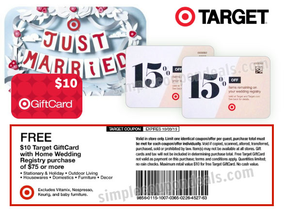 Expired Target Wedding Registry Perks Coupons Simple Coupon Deals