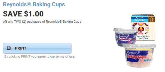 reynolds baking cups coupon