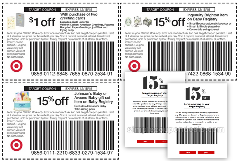 target baby coupons in store