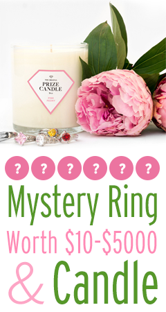 Mystery Ring worth $10 - $5000 + Candle Gift Idea