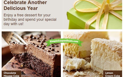 Free Dessert At Olive Garden Simple Coupon Deals