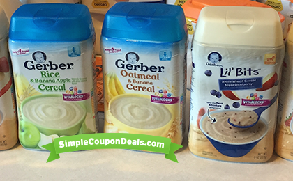 Gerber Baby Cereal $1.16 (Orig $3) at Target! - Simple Coupon Deals