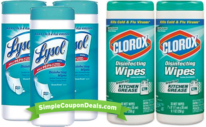 Hot Lysol Clorox Disinfecting Wipes 0 19 Per Can 3 Value Stock Up On Almost Free Lysol And Clorox Disinfecting Wipes Five Canisters Mix Match For Only 0 95 Or 19 Per Canister