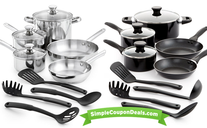 12pc Stainless Steel Cookware Set $25 (Orig $120) - Simple Coupon Deals