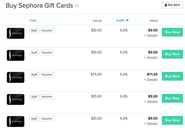 Sephora Gift Cards Simple Coupon Deals