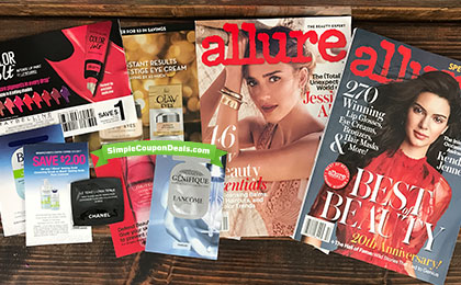 FREE Allure Magazine + Beauty Samples & Coupons - Simple Coupon Deals