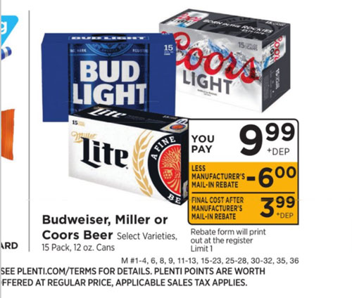  HOT FREE Budweiser Or Bud Light 8 Money Maker At RiteAid Simple 
