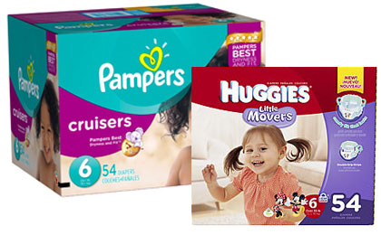 huggies and pampers