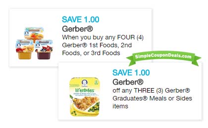 NEW Gerber Baby Coupons! $4.75 in Savings! - Simple Coupon Deals