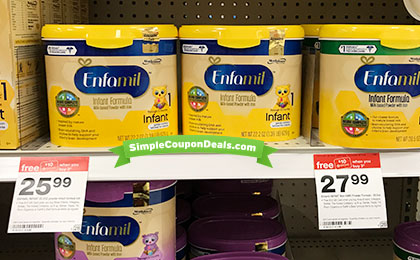 target baby formula enfamil