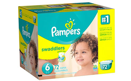 Pampers Swaddlers Diapers Size 6 Box only $12.82 + FREE Shipping