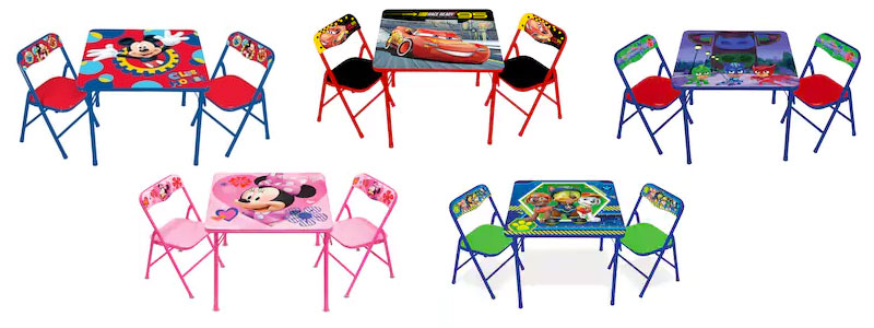 character table and chairs