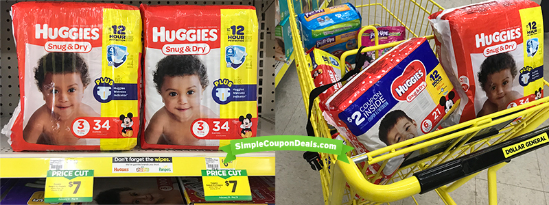 dollar general huggies diapers