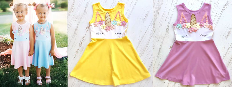 unicorn dress size 5