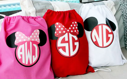 Personalized Drawstring Backpack $10.95 (Orig $22) – 3 Color Options