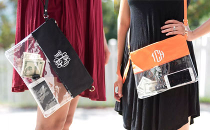 Monogrammed Clear Bags 12 99 Orig 30 5 Color Options