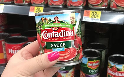 New Contadina Tomato Coupon, FREE + $0.08 Moneymaker at at Walmart