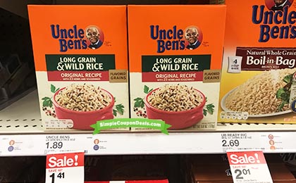 Uncle Ben’s Flavored Grains Rice $0.61 at Target